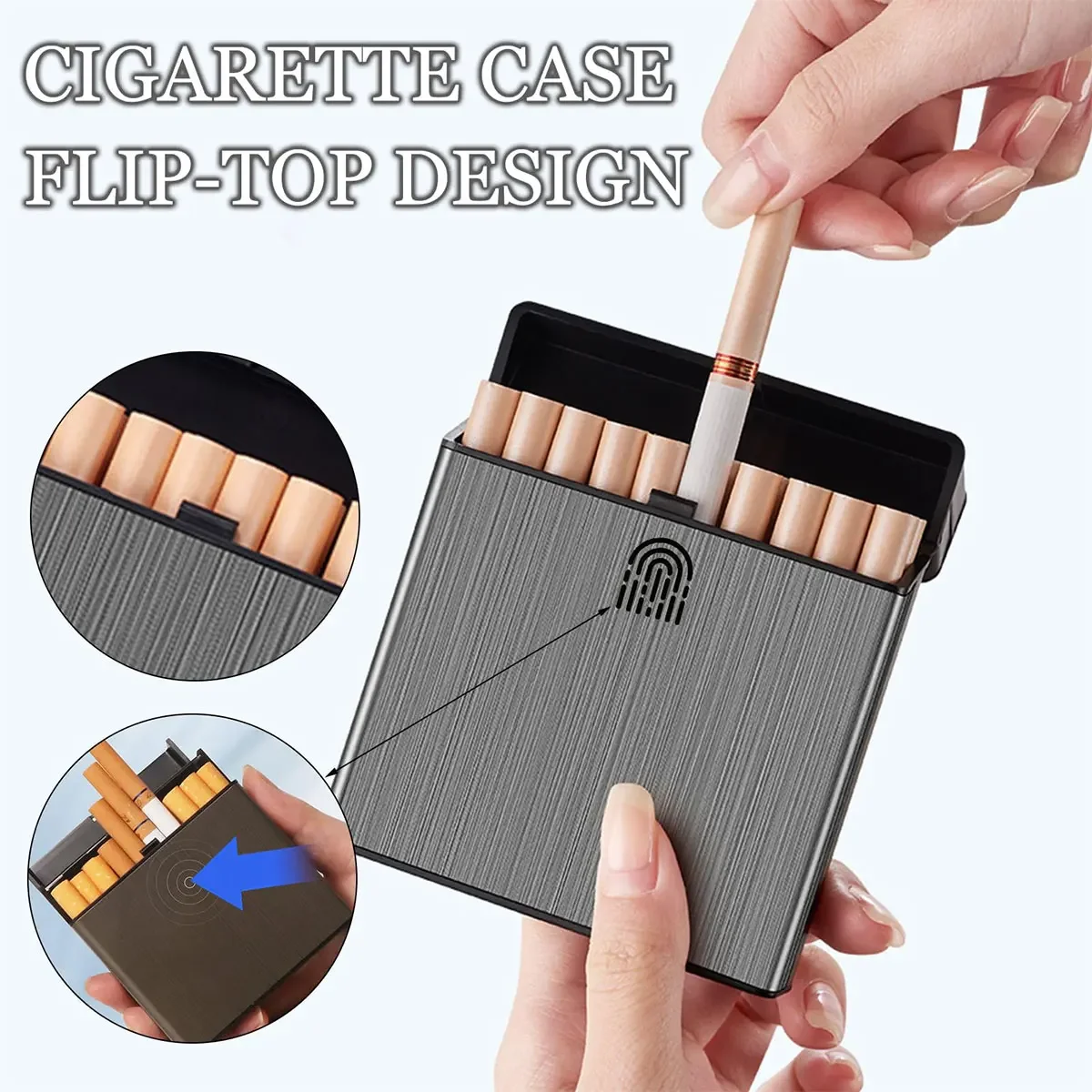 Smoking & Vaping Accessories - Étui à cigarettes de grande capacité