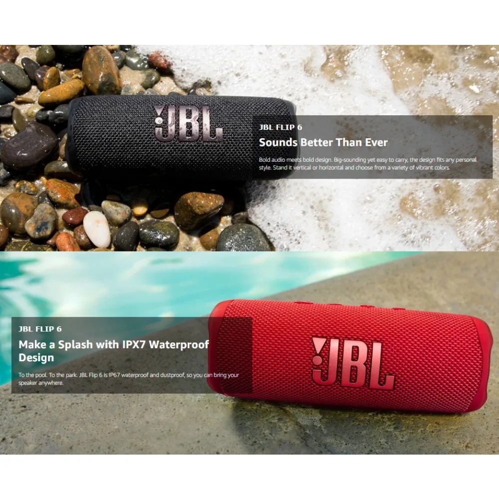 Enceinte Bluetooth JBL FLIP6 a - Jbl Speaker Flip 6 avis et prix